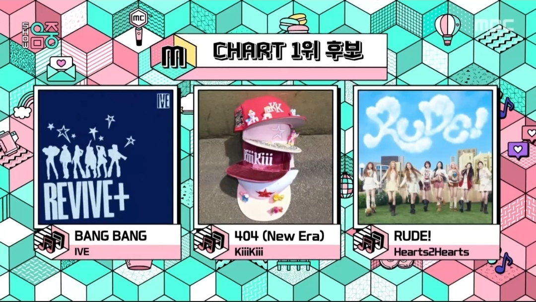 [잡담] 음악중심 3월 둘째주 1위후보 아이브 키키 하츠투하츠 | 인스티즈