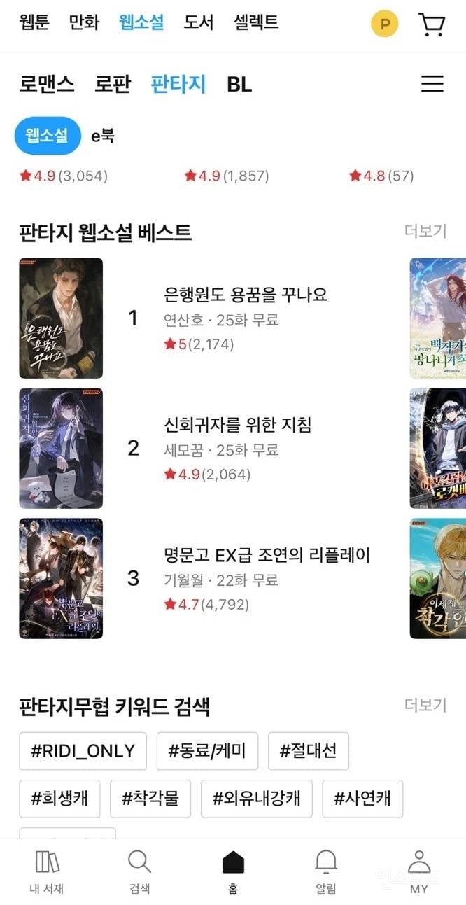 나오자마자 실트 1위 찍고 반응 개 핫한 리디 웹소설 신작 | 인스티즈