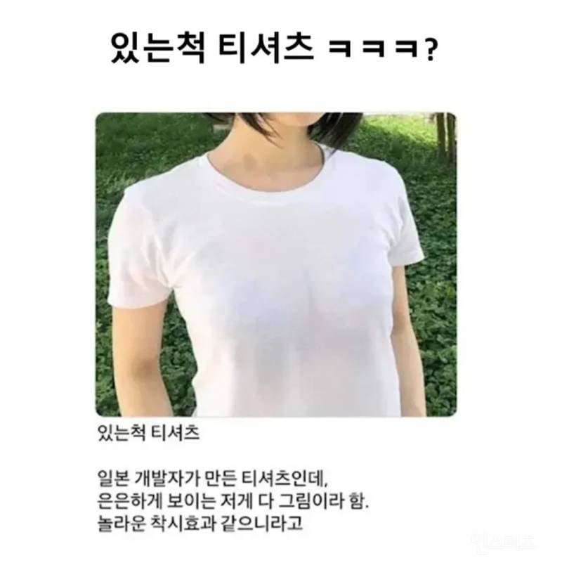 가슴 있는척 하는 티셔츠.jpg | 인스티즈