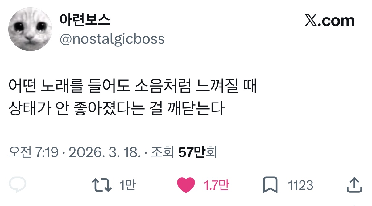 [잡담] 이럴 때 있지 않아? 뭔 노래를 들어도 소음 같이 느껴질때 | 인스티즈
