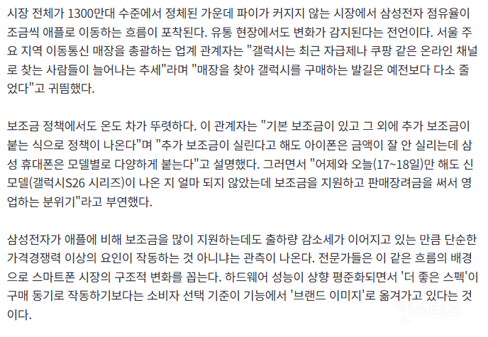 한국에서 인기가 점점 올라가고(?) 있다는 아이폰 근황 | 인스티즈