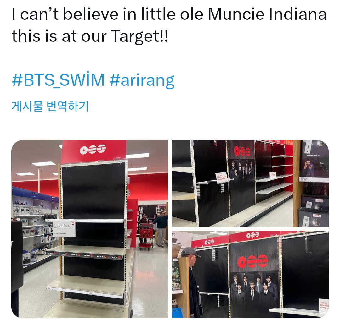 [잡담] 미국 전국단위 대형마트에 생긴 방탄 앨범 섹션 | 인스티즈