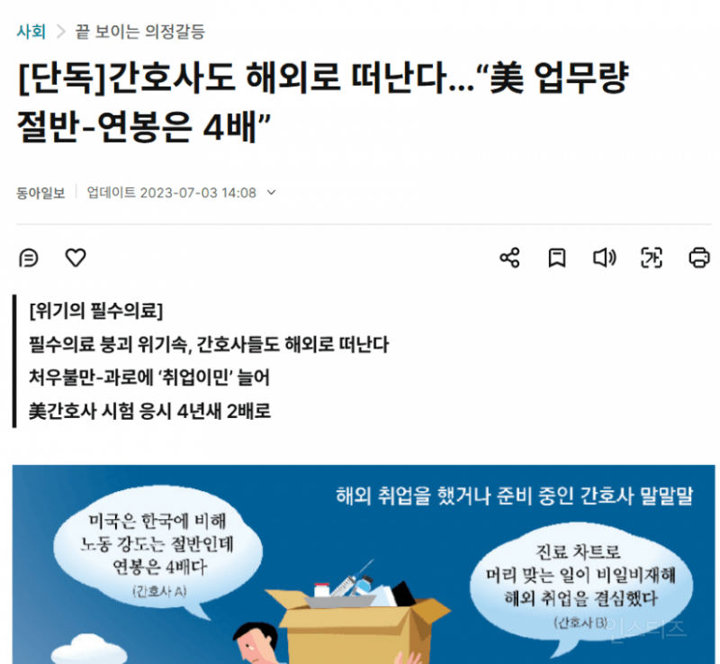 미쳐버렸다는 미국 간호사 연봉 수준 근황 | 인스티즈