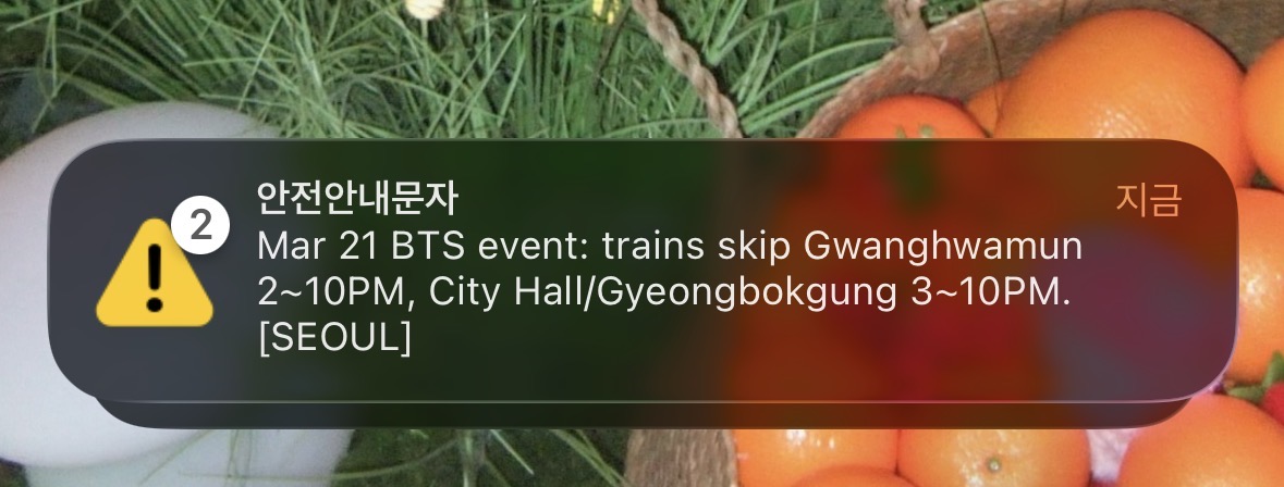 [잡담] 오 안내문자 영어로 온 거 처음봐 | 인스티즈