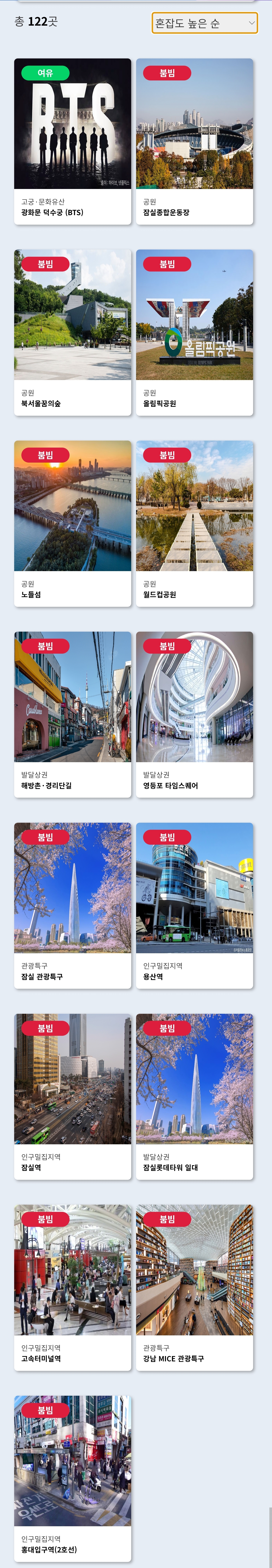 [잡담] 서울 실시간 데이터 신기하다 벚꽃 시즌에 써먹어야지 | 인스티즈