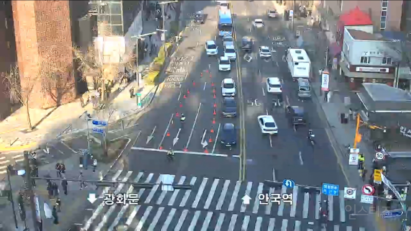 실시간 CCTV로 보는 방탄 공연장 및 인근 통제구역 | 인스티즈