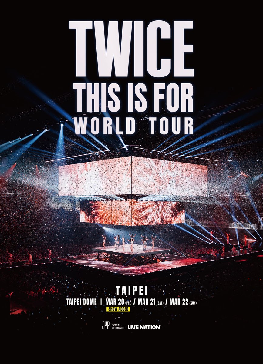 20일(금), 💖트와이스 월드투어 <TWICE THIS IS FOR> in TAIPEI🍭 | 인스티즈