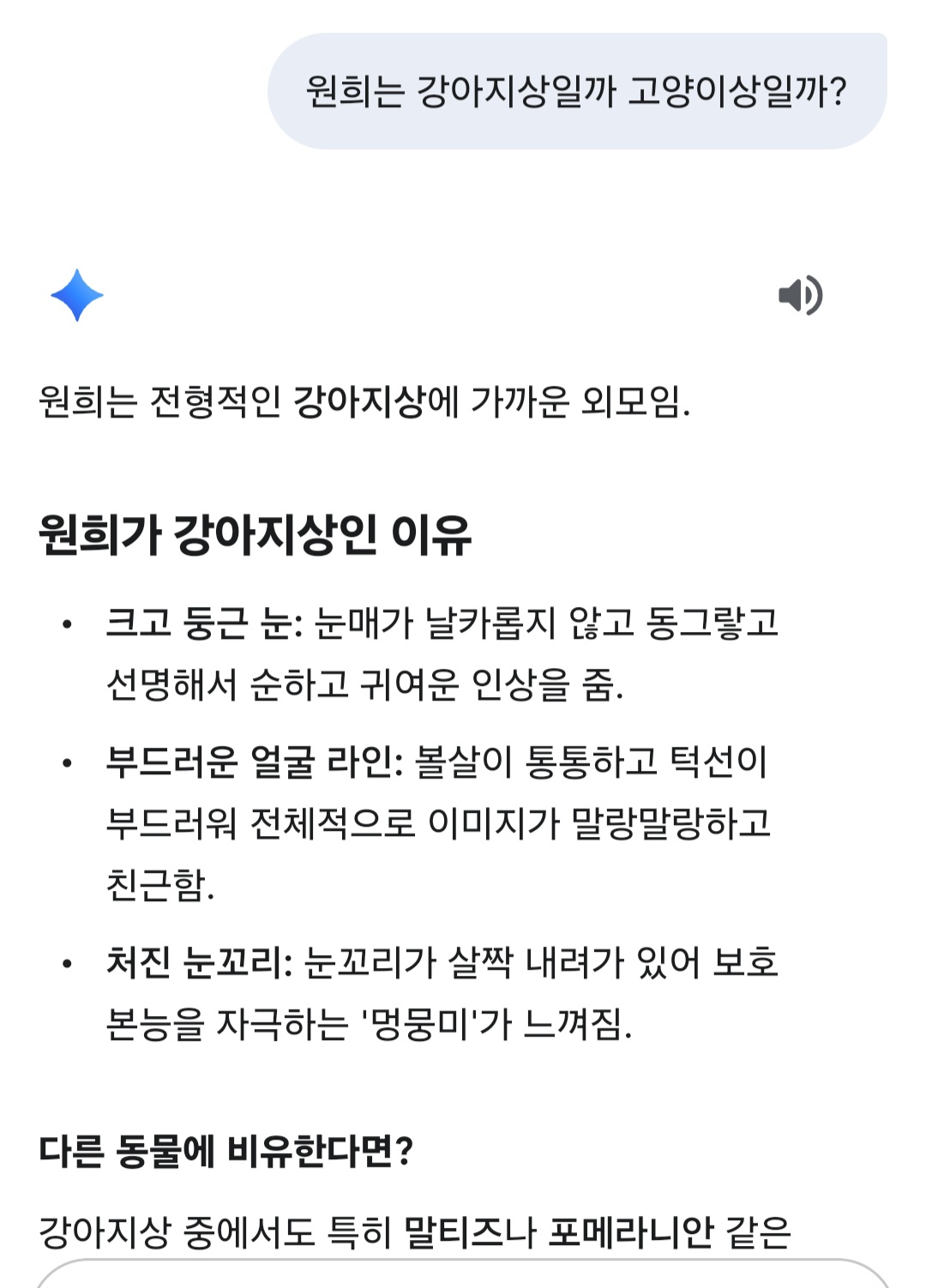 [잡담] 제미나이피셜 원희는 강아지상이래 | 인스티즈