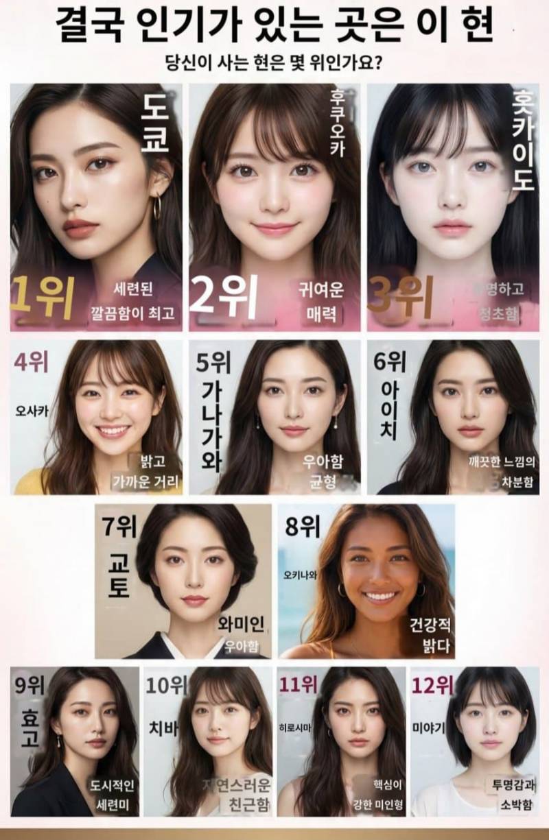 [잡담] 이거 어느지역이 제일 이뻐보임??? | 인스티즈