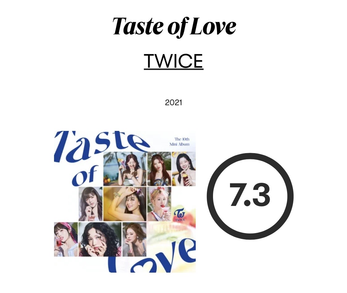 [정보/소식] 역대 피치포크 케이팝 앨범 평점 순위 | 인스티즈