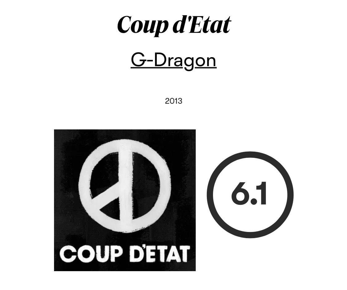 [정보/소식] 역대 피치포크 케이팝 앨범 평점 순위 | 인스티즈