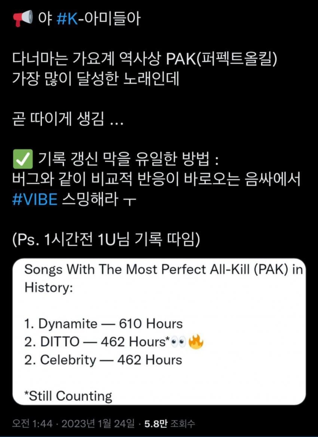 [정보/소식] 뉴진스 차트 견제하느라 역스밍 했던 방탄소년단 팬덤 | 인스티즈