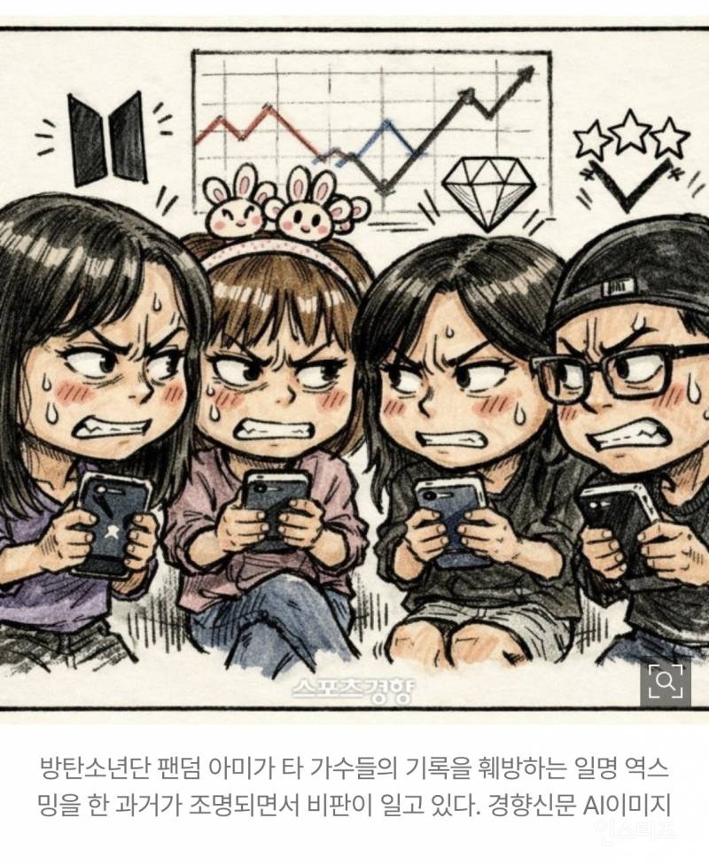 BTS 1위 흔들리자 아미, 뉴진스 훼방한 '역스밍' 파묘 | 인스티즈