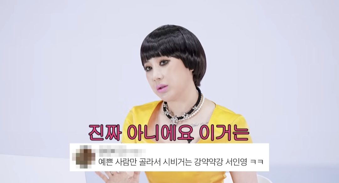 [잡담] 서인영 악플읽기에서 다른건 거의 인정했는데 이건 반박함 | 인스티즈