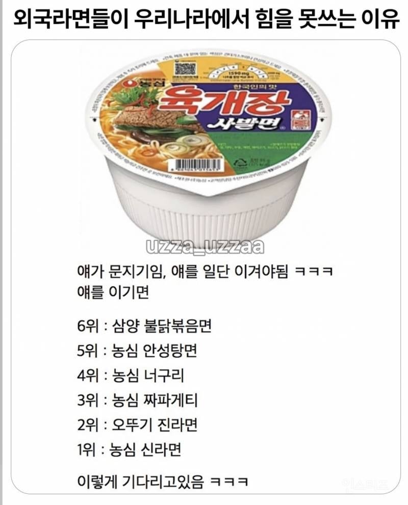 외국라면들이 우리나라에서 힘 못쓰는 이유 | 인스티즈
