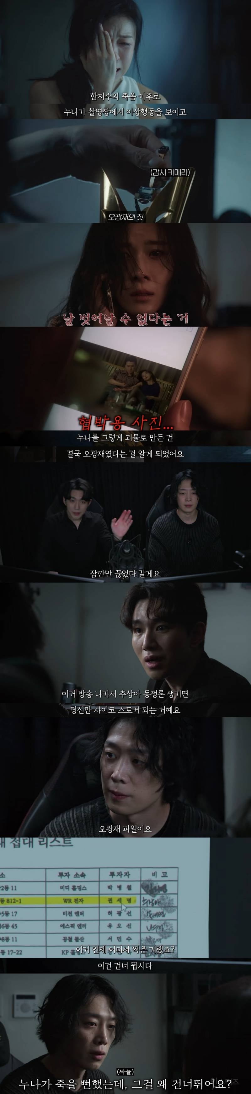 연예계 살인, 자살, 정재계 커넥션, 성상납 등 실제 사건들이 여럿 떠오른다는 드라마 | 인스티즈