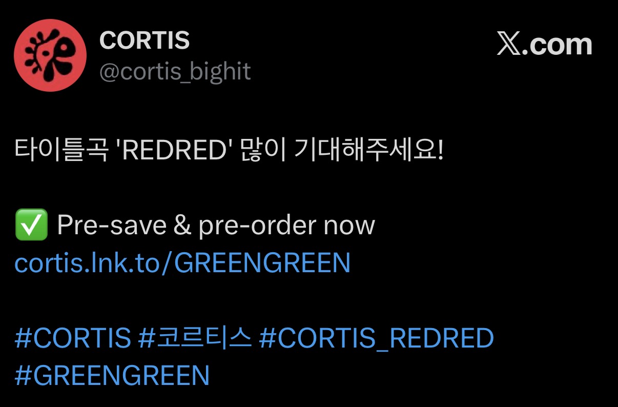 [정보/소식] CORTIS the2nd EP[GREENGREEN] | 인스티즈