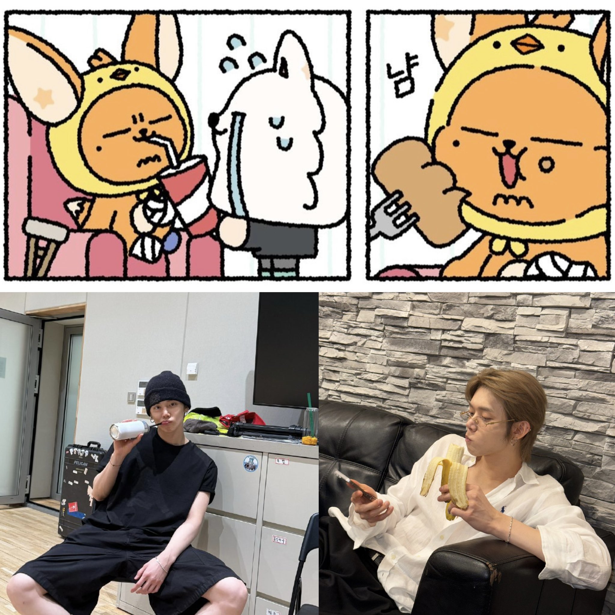 [잡담] 투바투 뿔바투 계정이 오늘 올려준 그림 vs 연준이 오늘 올려준 사진 | 인스티즈