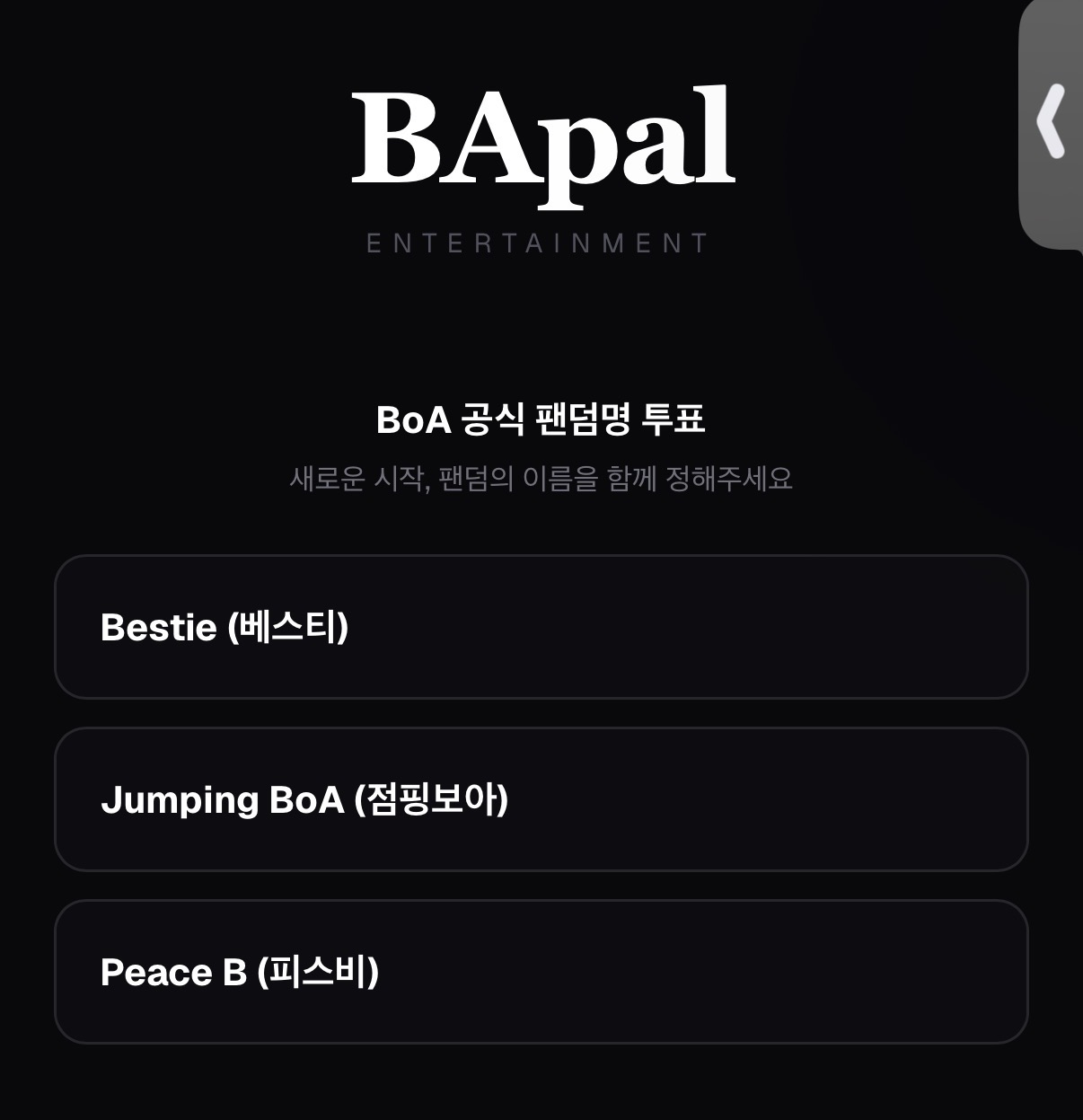 [잡담] 보아 팬클럽명 후보 떴네 | 인스티즈