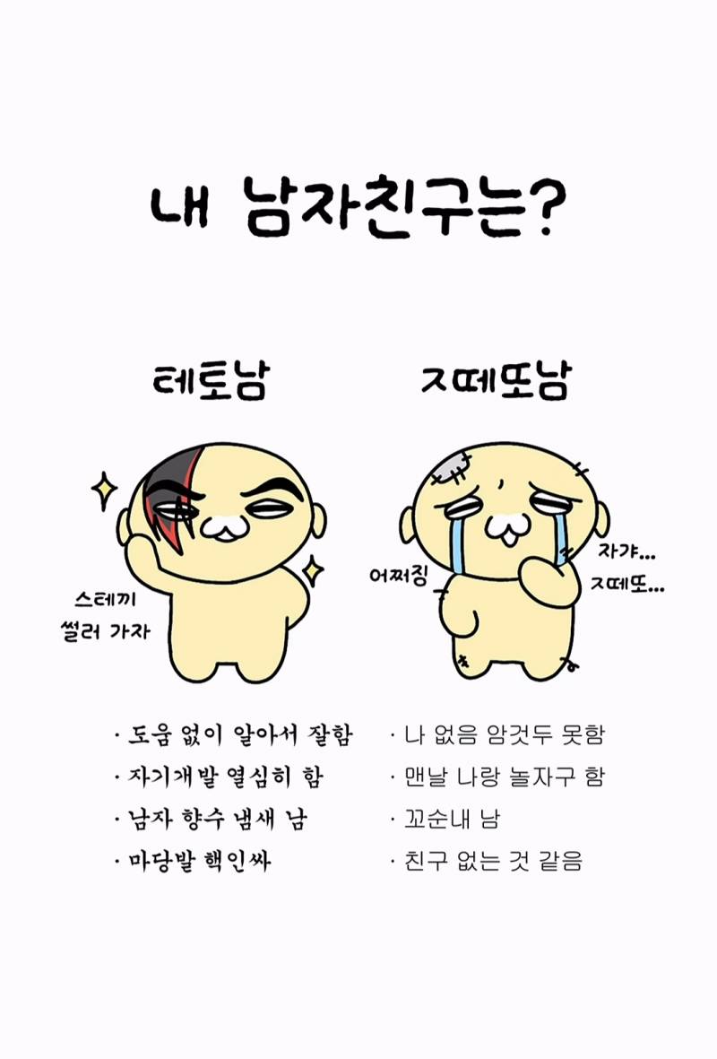 [잡담] 여자는 둘중에 어떤 테토남을 더 좋아해? | 인스티즈