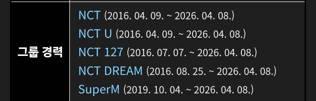 [잡담] 마크 그룹경력 봐봐+솔로 근데 동태눈 본적이 없어 | 인스티즈