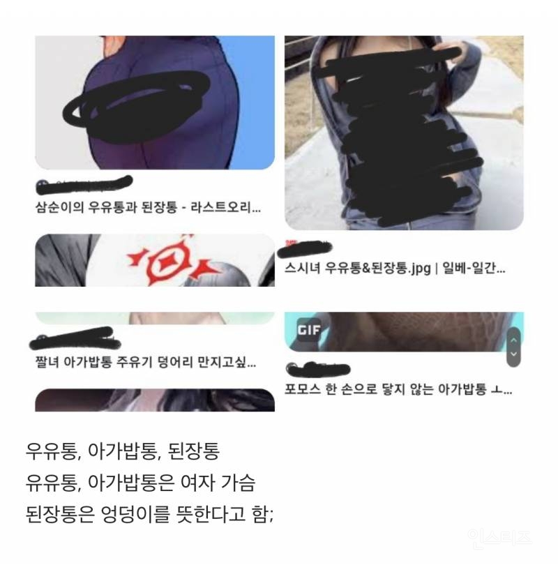 천박함주의) 일부 남초에서 여자 엉덩이를 지칭하는 단어 | 인스티즈