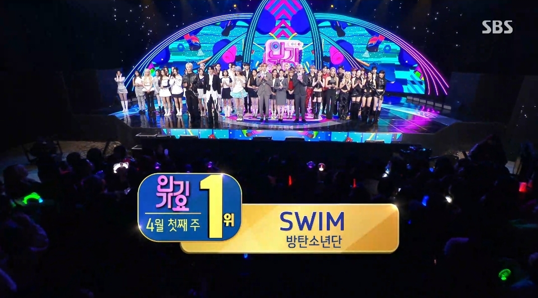 [정보/소식] 인기가요 4월 첫째주 1위 방탄소년단 | 인스티즈