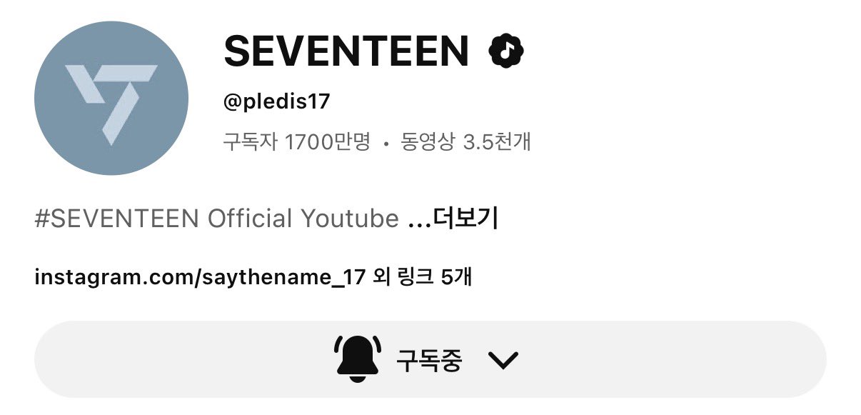 [잡담] 세븐틴 공식 유튜브 구독자 1년간 300만 증가해서 1700만 달성이래!! | 인스티즈