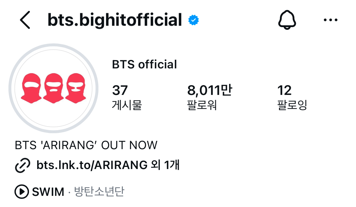 [마플] 방탄 컴백 굿즈와 바뀐 인스타 사진 | 인스티즈