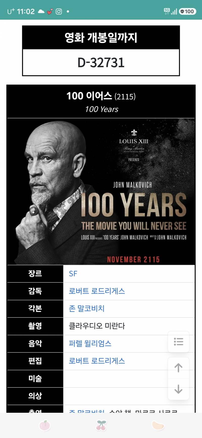 [잡담] 나 119살 되면 이 영화 개봉함ㅋㅋ | 인스티즈