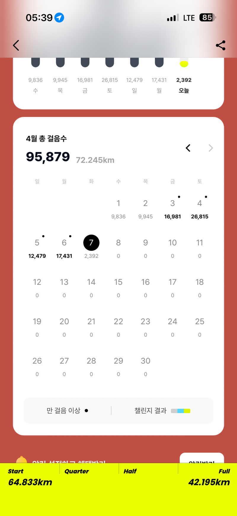 [잡담] 4월 걷기 뭔가 뿌듯하다 | 인스티즈