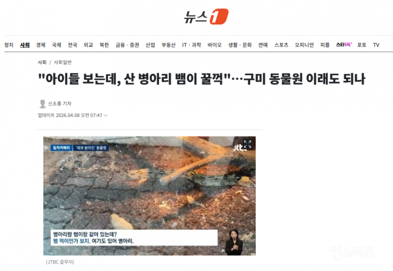"아이들 보는데, 산 병아리 뱀이 꿀꺽"…구미 동물원 이래도 되나 | 인스티즈