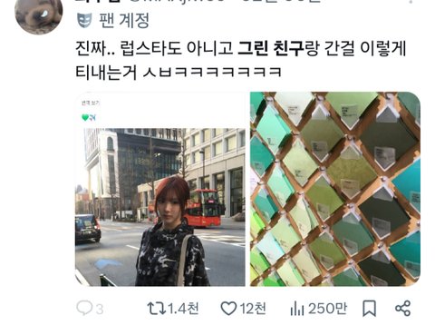 [마플] 아이린 보라색친구랑 너무 비슷한 하투하 지우 그린친구 | 인스티즈