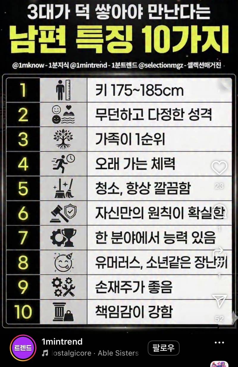 [잡담] 애인있는 애들아 3대가 덕 쌓아야 만난다는 사람 특징이라는데 몇 개 해당돼? | 인스티즈