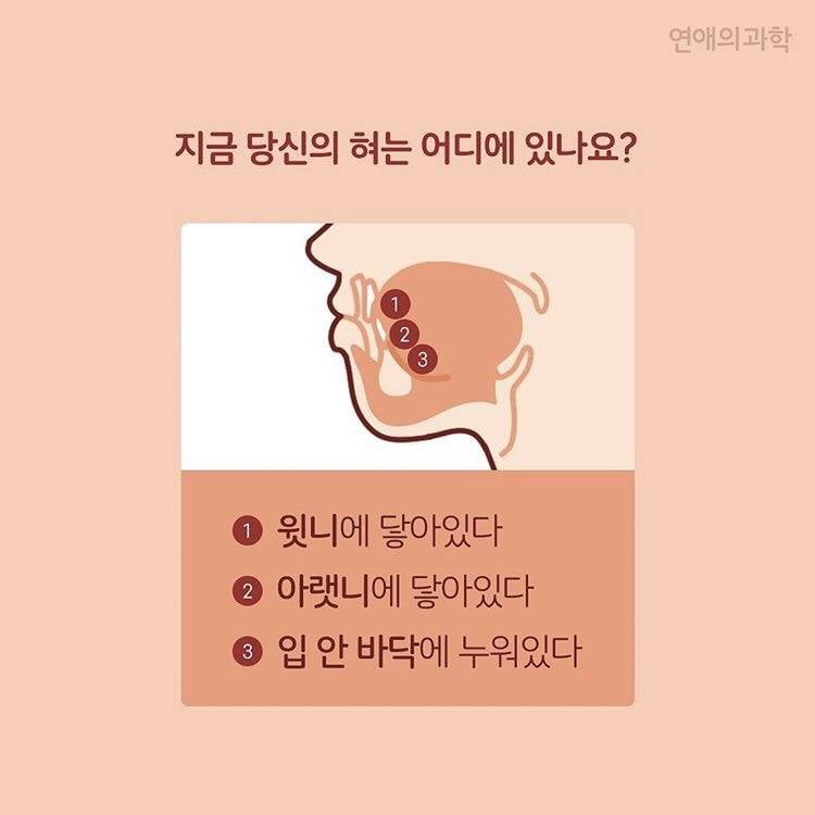 [잡담] 지금 당신의 혀의 위치는? | 인스티즈