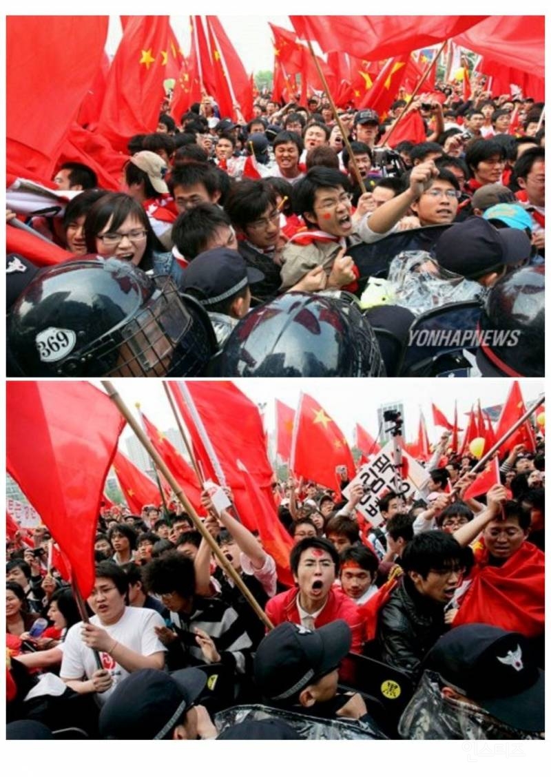 08년 베이징 올림픽 당시 중국인들이 우리나라 국민들 무차별 적으로 폭행한 사건 | 인스티즈