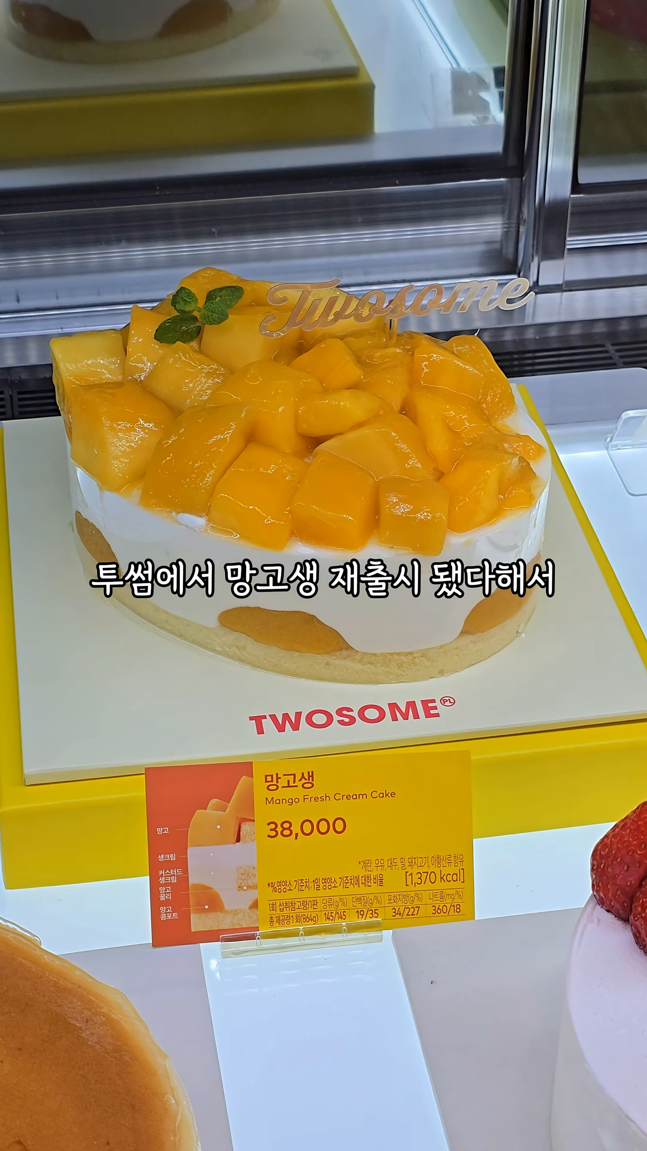 [정보/소식] 투썸 망고생 단면 | 인스티즈