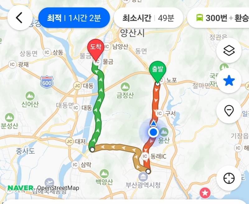 [잡담] 출장때문에 서울->양산 가서 양산에서 또 노포역을 왔다갔다 해야하는데 지하철노선 진짜 | 인스티즈