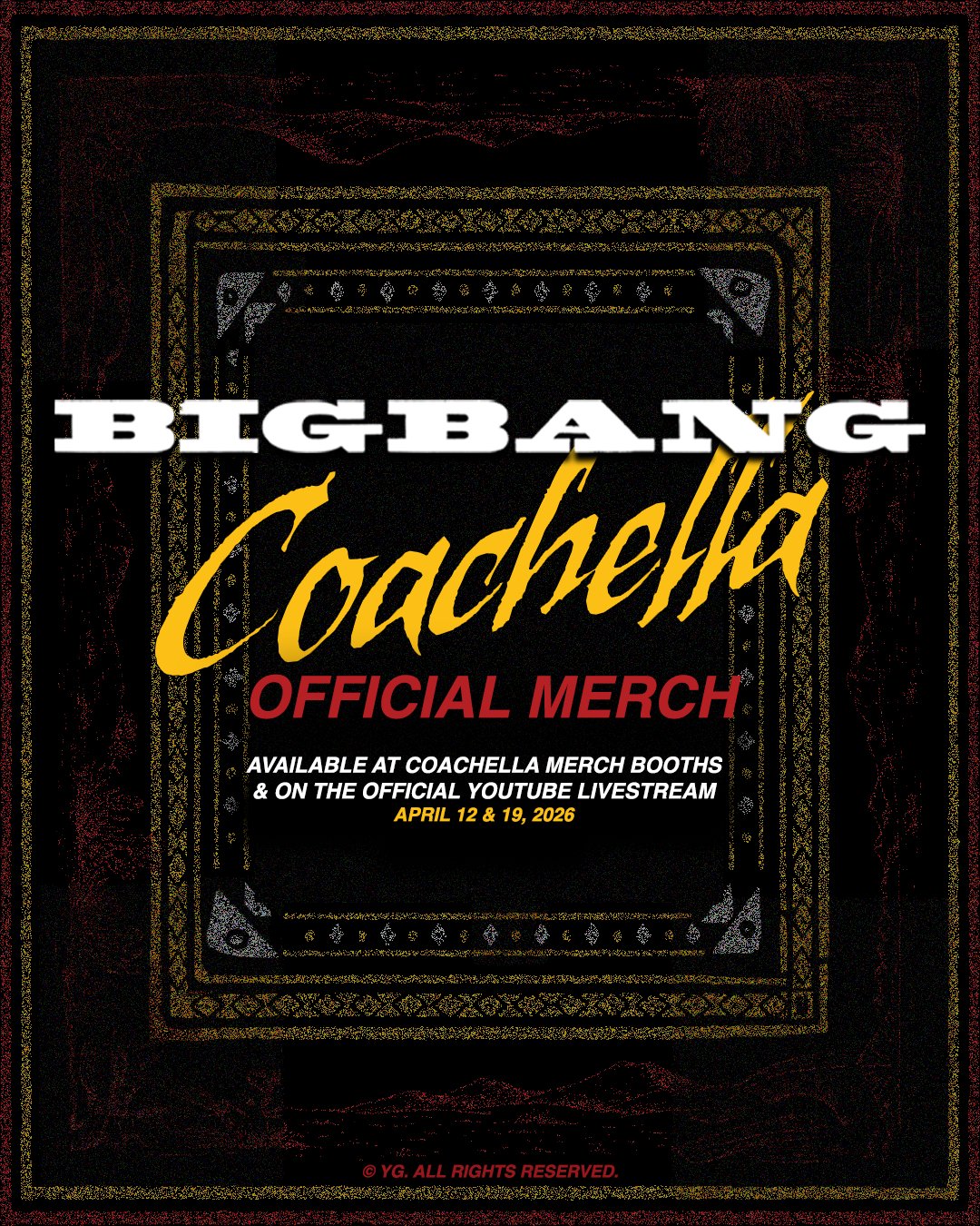 [정보/소식] [YG select] 빅뱅 코첼라 OFFICIAL MERCH | 인스티즈