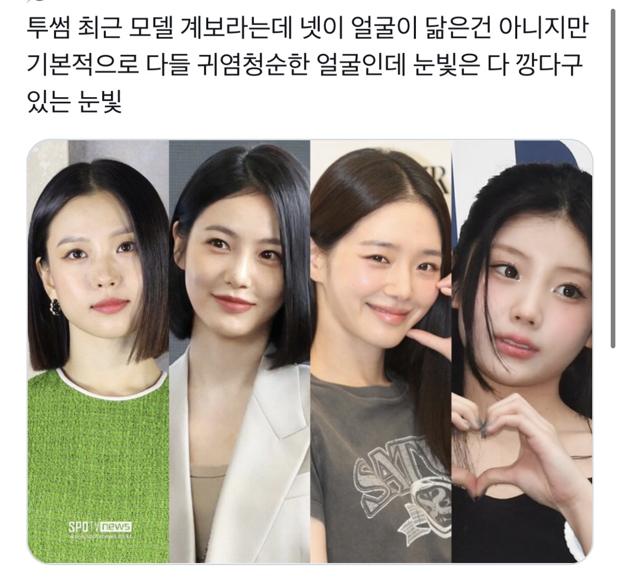 [잡담] 투썸 여자모델들이라는데 공통점이 있다고 생각해? | 인스티즈