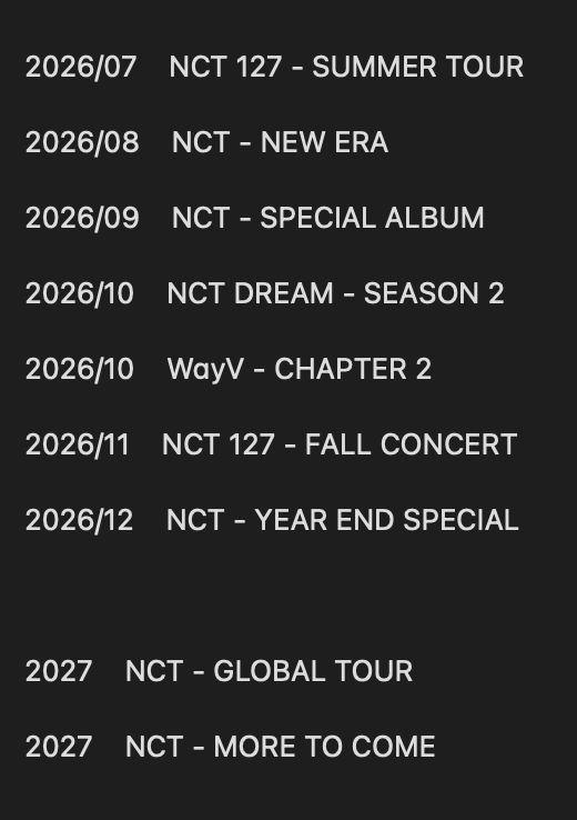 [잡담] 엔시티 향후 플랜 스포 떴나봐 | 인스티즈