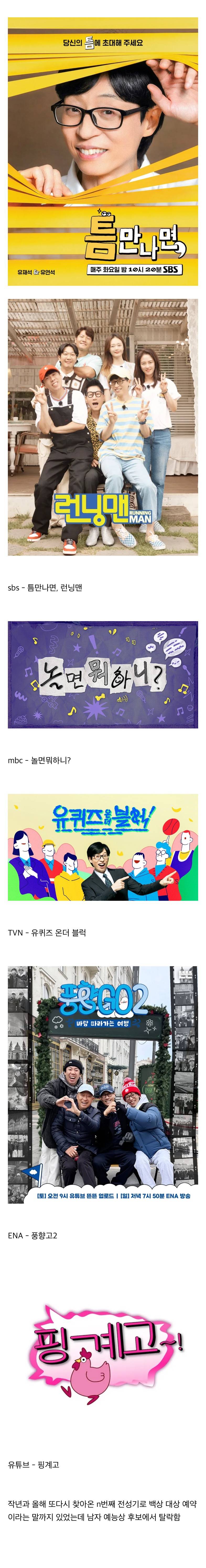 현재 말나오는 백상 유재석 패싱..JPG | 인스티즈