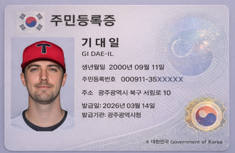 [잡담] 📢아아 기아 선수들 민증 나왔어여 찾아가세여 | 인스티즈