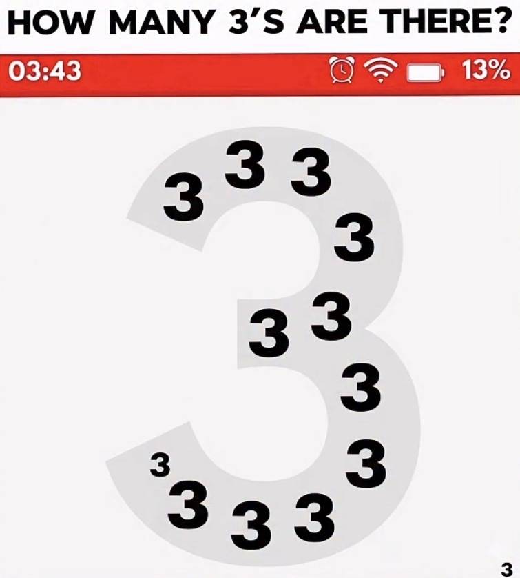 [잡담] 사진 속 3 개수 맞히기 | 인스티즈