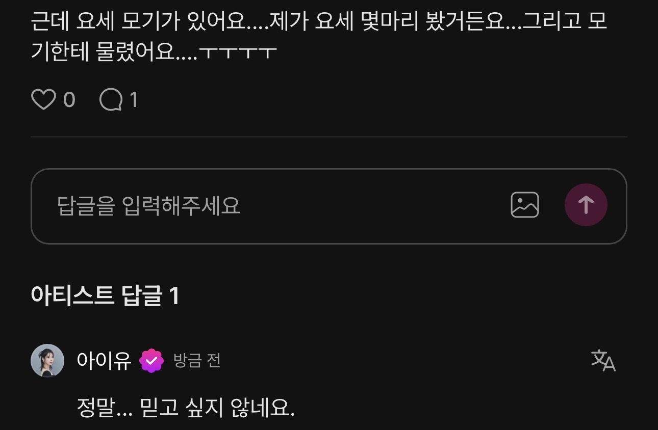 [잡담] 아이유) 정말 믿고싶지 않다 발언 | 인스티즈
