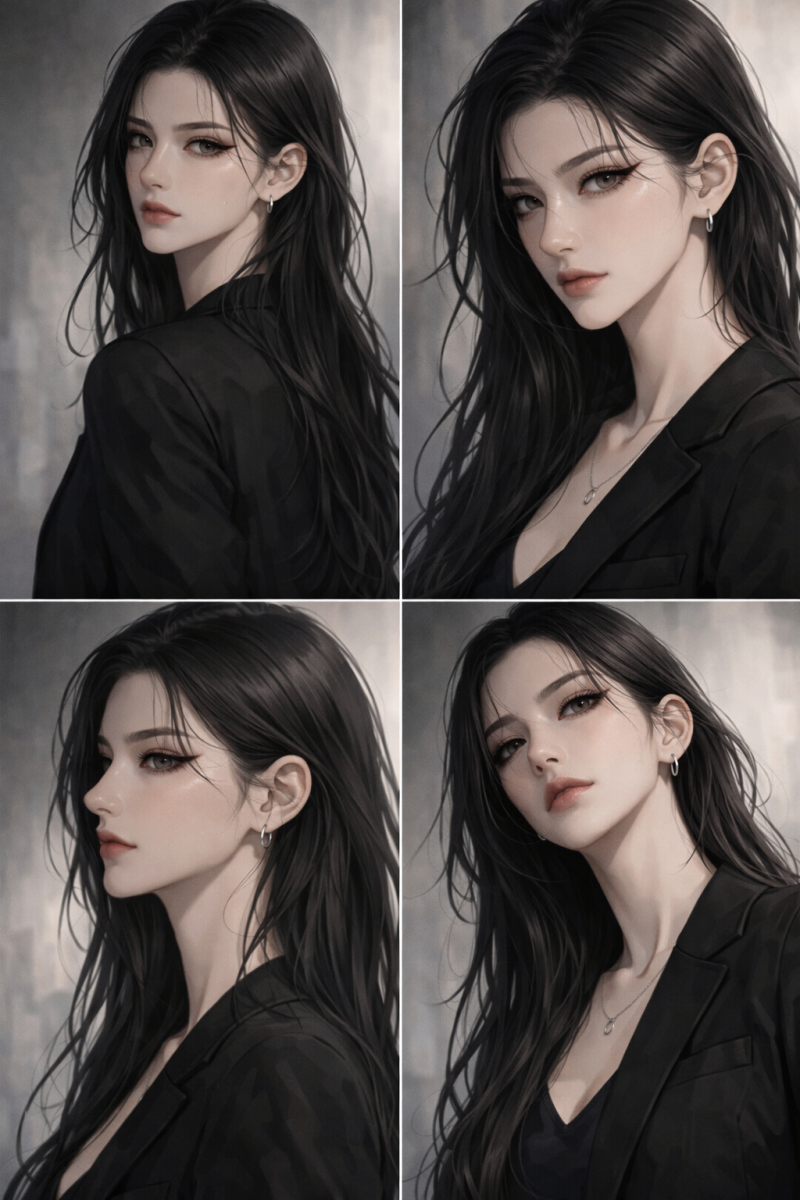 [잡담] AI들 잘생쁜 냉미녀 일러스트 진짜 잘 그리네 | 인스티즈