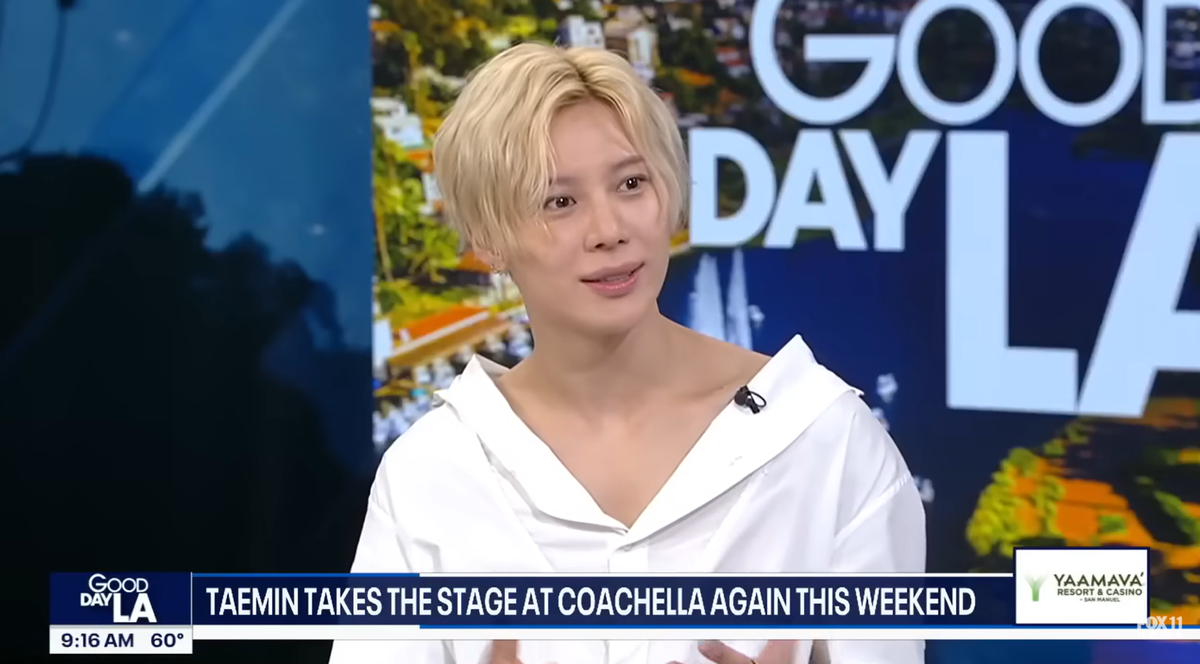 [정보/소식] 태민, 미국 FOX11 '굿데이 LA' 출연···코첼라 첫 무대에 "꿈 이뤄져 감격” | 인스티즈