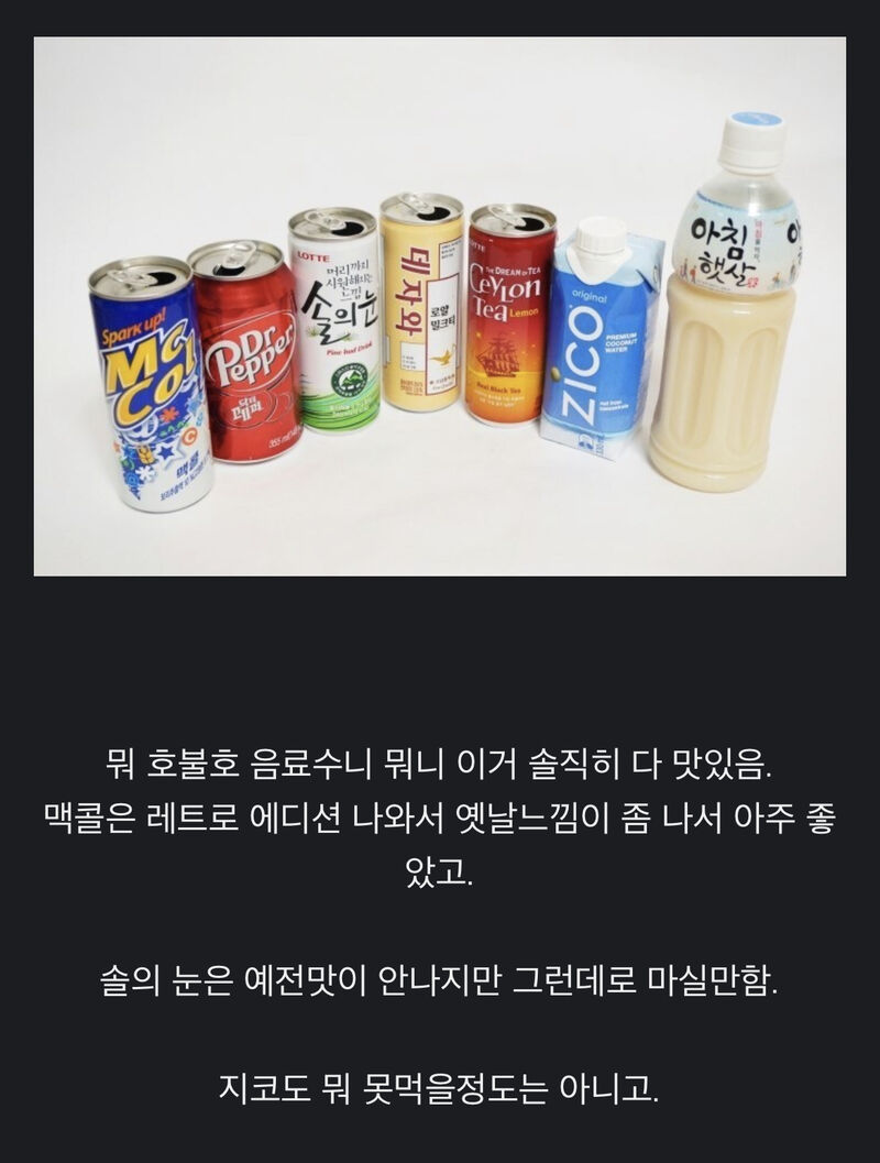 많은 사람들이 출시된 것도 모르고 사라졌던 음료수.jpg | 인스티즈