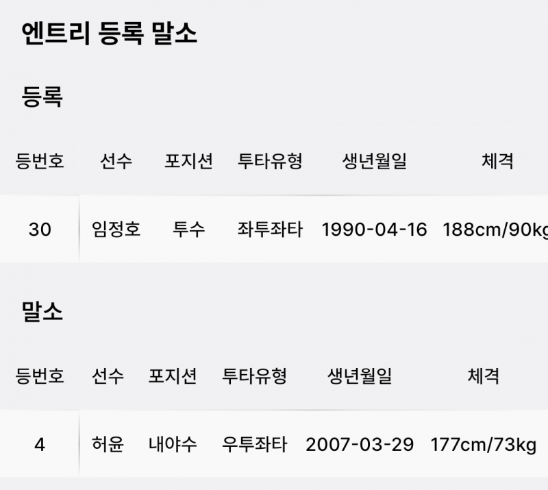 [알림/결과] 임정호등록 허윤말소 | 인스티즈