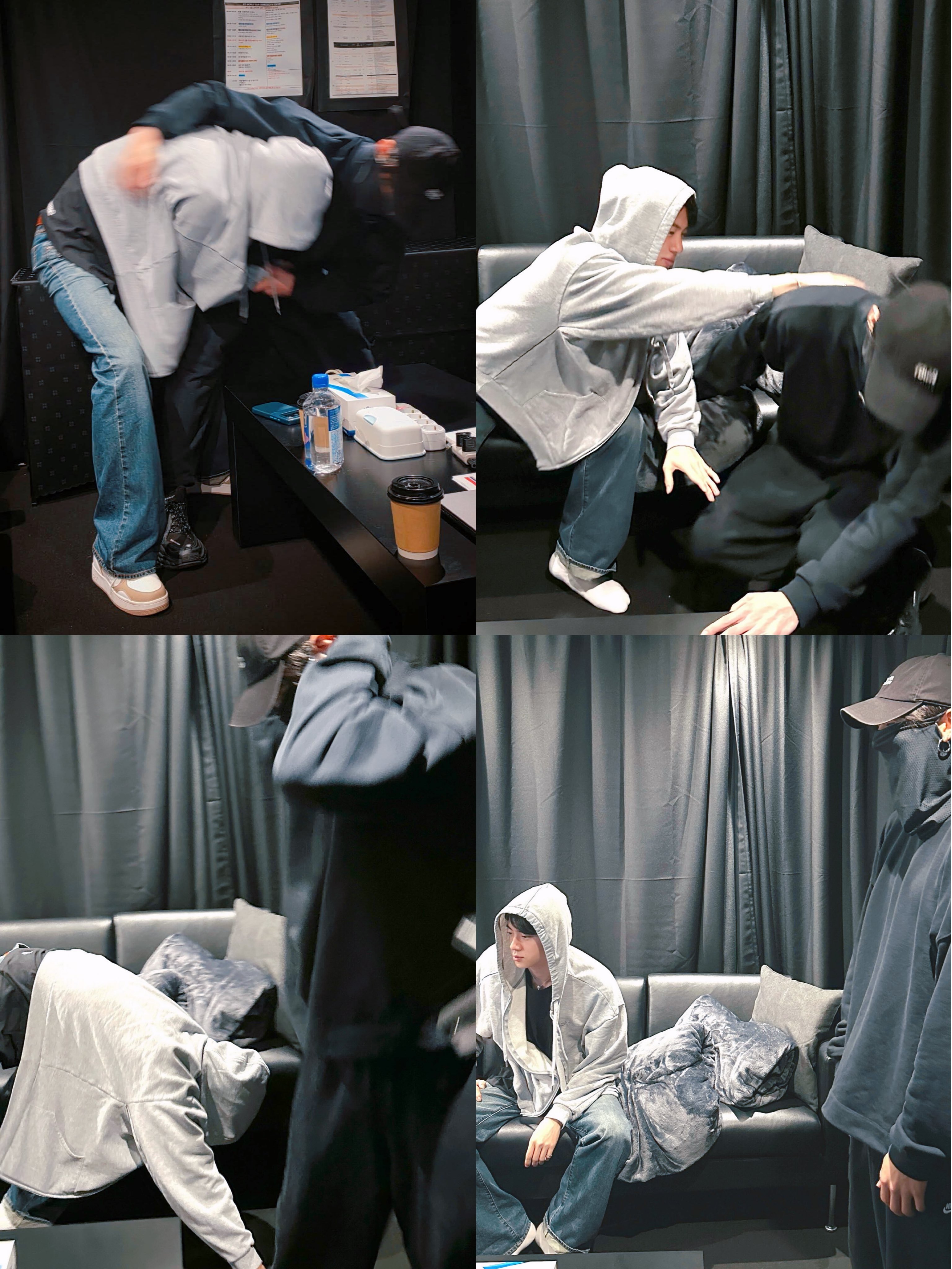 [잡담] 방탄 진 정국 오늘도 또 장난 ㅋㅋㅋ | 인스티즈
